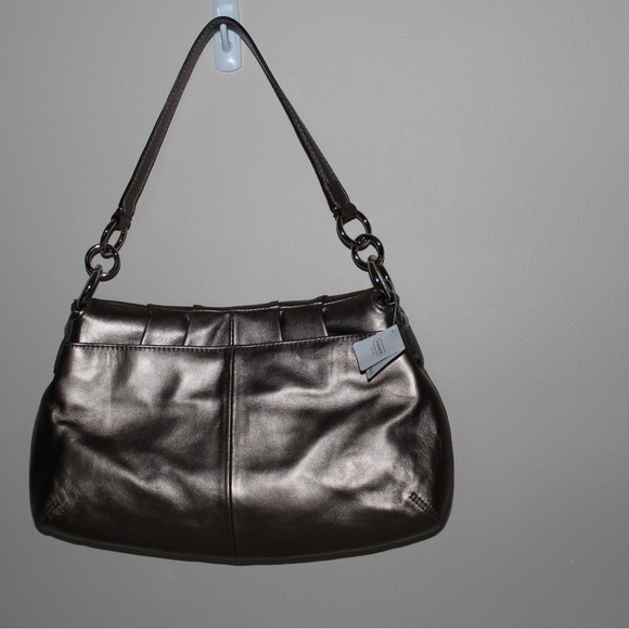 New w/Tags Coach Gold BRONZE LEATHER FLAP F17217 BELOW $348 Retail-SOLD OUT-RARE - Picture 5 of 7